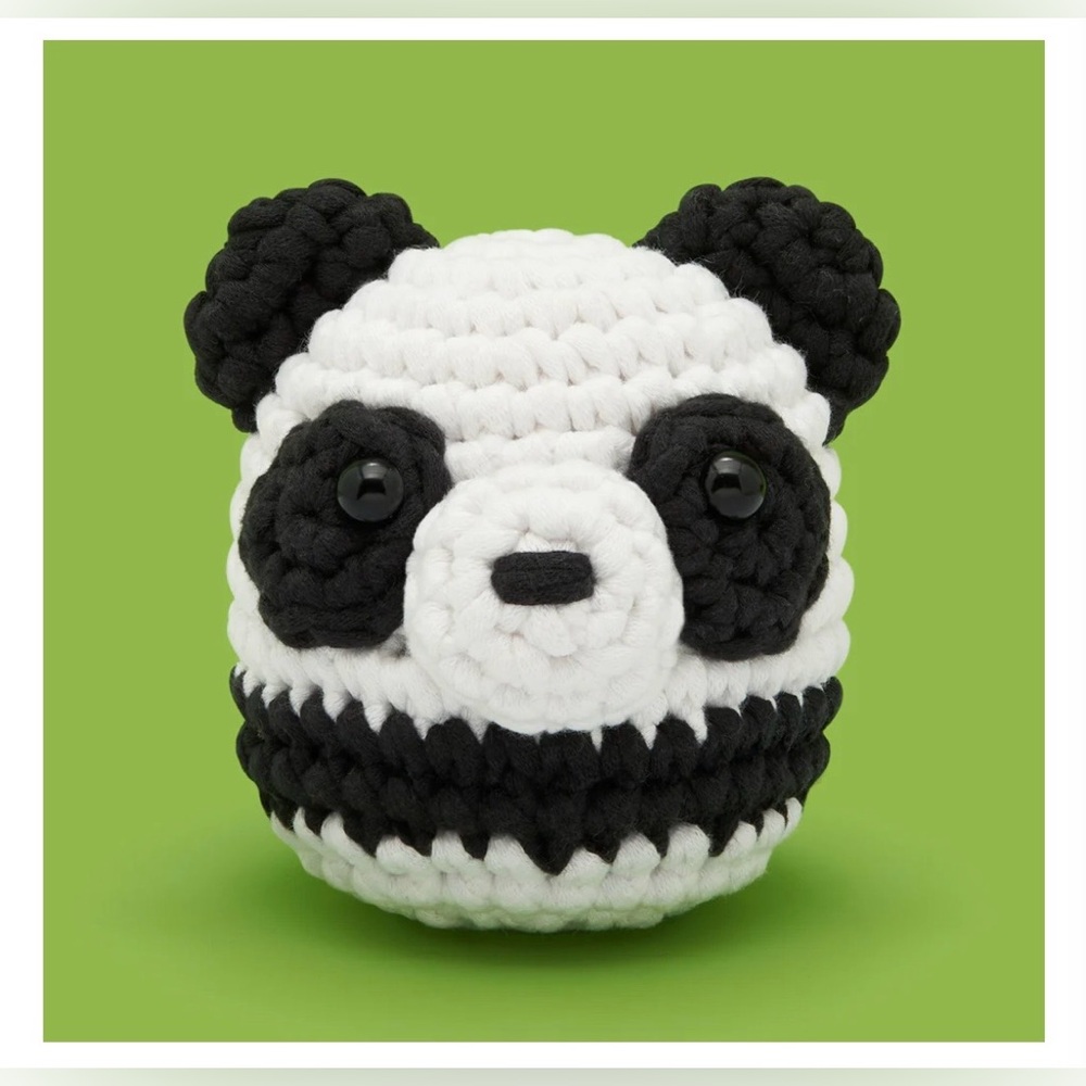 The Woobles Baobao Panda Beginner Crotchet Amigurumi Kit Learn To Crotchet